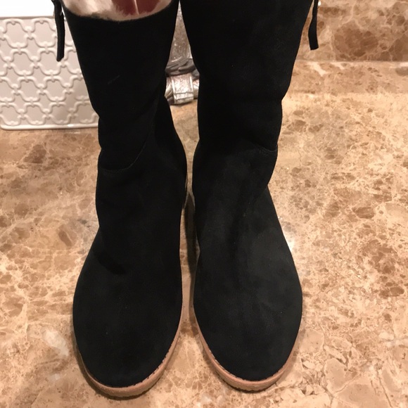 Kate Spade Fur Suede Booties C1 - Picture 3 of 5